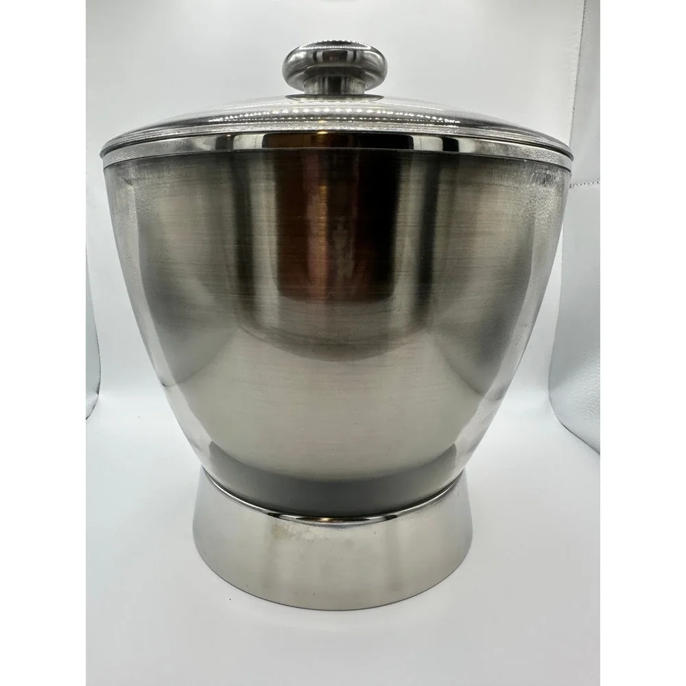 Oneida Stainless Steel Ice Bucket w/ Lid and‎ Accessories Double Wall Insulated